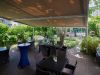 Blick ins Garten und Auenwald Hotel Aussenansicht